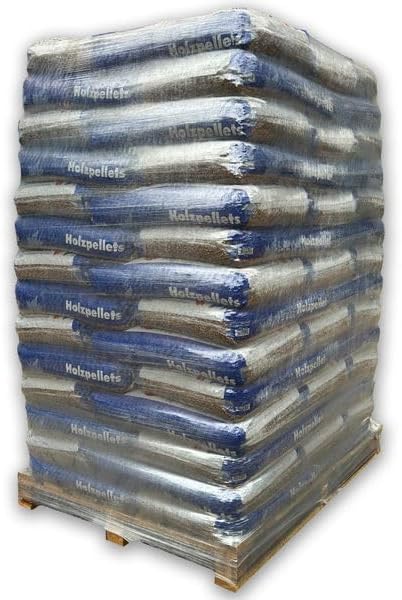 Holzpellets 70 x 15 kg 6 mm Vollsortiment 1050 kg - Kaminpellets Heizpellets - Ohne Bindemittel & chemische Zusätze