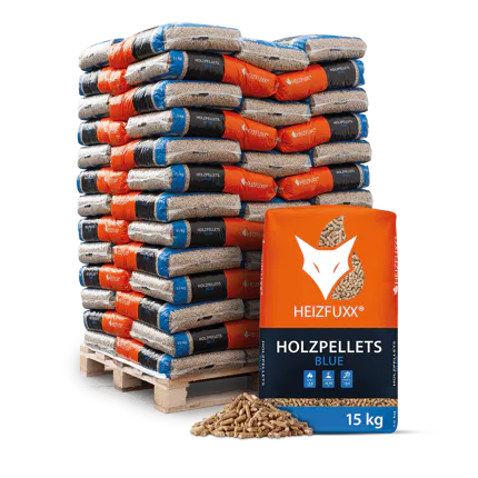 Holzpellets Blue 65 x 15 kg ENplus A1  Weichholz  Heizwert ≥ 4,6 kWh/kg